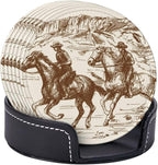 Western Desert Vintage Cowboy Coasters - Image 3