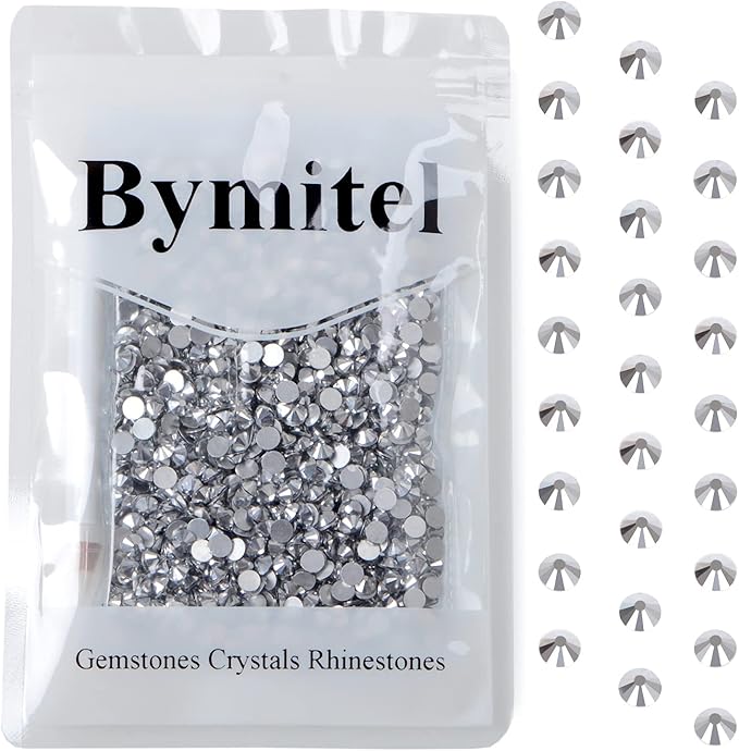 1440PCS Art Nail Rhinestones Non Hotfix Glue Fix Round Crystals Glass Flatback for DIY Jewelry Making with one Picking Pen (ss20 1440pcs, Labrdor)