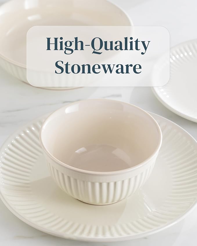 16 Piece Stoneware Dinnerware Set - Image 6