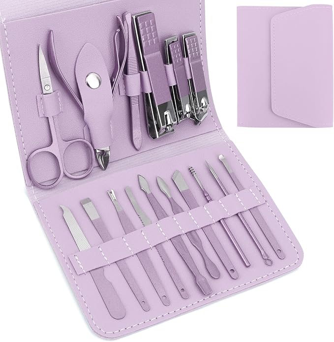Manicure and Pedicure Kit,Nail Kit,Nail Clippers for Men,Stocking Stuffers for Women,Manicure Set,Stocking Stuffers for Men,Fingernail Clipper,Husband Gifts,Pedicure Tools for Feet,Boyfriend Gifts