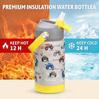 rockpapa 2 Pack Kids Insulated Water Bottle - Image 2