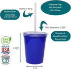 Rolling Sands 16 Oz. Reusable Plastic Stadium Cups - Image 2