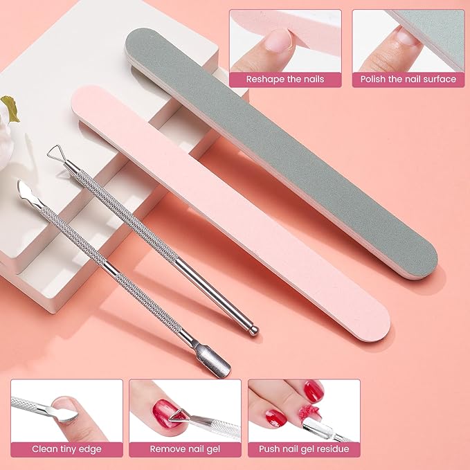 Dual Nail Soaking Bowl Acetone Proof: Nail Polish Acrylic Nail Remover Soak Off Bowl- Dip Powder Remover Manicure Bowl for Salon Home Use (D1-Pink)