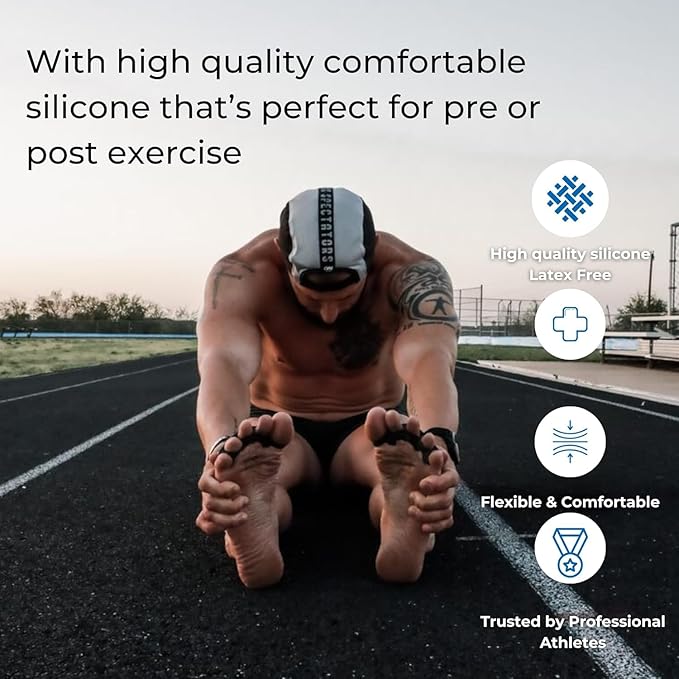 The Toe Spacer from Spacer Mobility, Recovery from the Ground Up, Correct Bunions, Plantar Fasciitis, & Correct Toes | Unisex Therapeutic Toe Spacer - Relieve Foot Pain and Tension | 4-Loop (4-Loop)