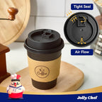JOLLY CHEF 100 Pack 12 oz Coffee Cups - Image 3