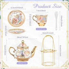Zhehao 20 Pcs Porcelain Tea Set - Image 2