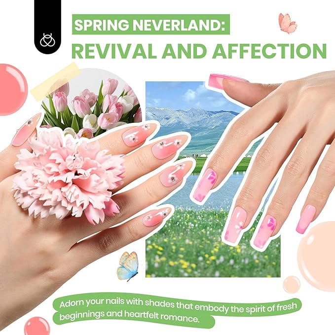 Beetles Gel Nail Polish Kit with U V Light 85Pcs Valentines Day Gift for Women 55 Colors Seasonal Symphony Set with Diamond Decorations & Manicure Art Stickers and Tools Soak Off for All Season