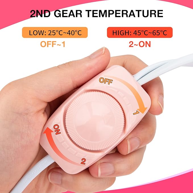 Noverlife Electric Heated Mittens Gloves for Paraffin Hand Wax Treatment, Nail Art Manicure Warmer Mittens, Beauty Therapy SPA Mitts for Women Beauty Treatment