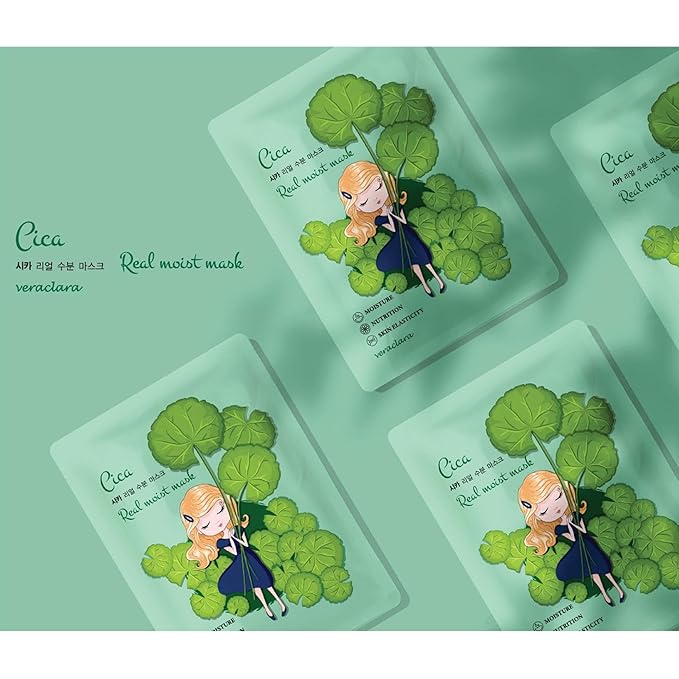 Veraclara] Facial Mask Sheet | Korean Skincare | Lighten, Moisturize, Firming Skin | Diminish Dark Spot & Circles (16REALCOMBO)