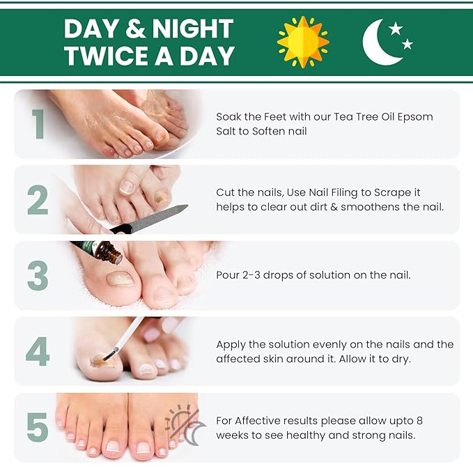 Toenail Renewal Solution Extra Strength Care for Toe Nail & Fingernails - Nail Repair Solution for broken, Discolored Nails - Renews Damaged Cracked Ingrown Toenail Made In USA 0.50 Fl Oz - 2 Pack