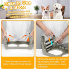 Elevated Dog Bowls for Small Dogs 3 Height Adjustable Raised Dog Bowl Stand - Image 6