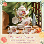 Zhehao 20 Pcs Porcelain Tea Set - Image 3
