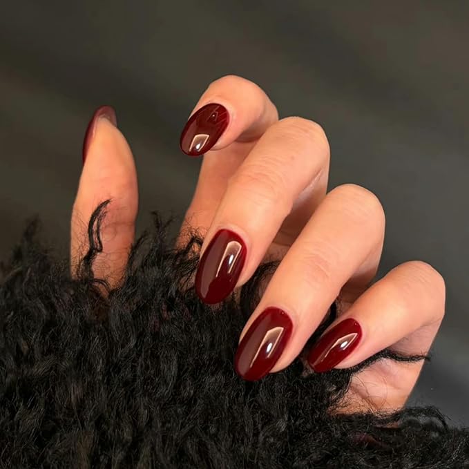 Cherry Red Nail Polish, 12ml Quick Dry Nail Lacquer, Nail Art Varnish-12ML