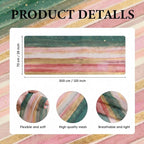 Artoid Mode Boho Green Red Stripes Christmas Chiffon Table Runner 120 Inches - Image 7