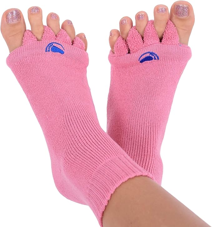 My Happy Feet Foot Alignment Socks with Toe Separators for Men or Women