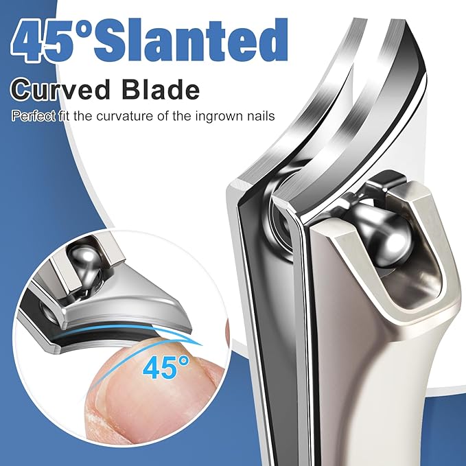 Mens Stocking Stuffers 2025, Toenail Clippers for Thick Toenails for Seniors, Wide Jaw Nail Clippers for Men, Heavy Duty Ingrown Toenail Clippers Nail Cutters, Stocking Stuffers Gifts for Men
