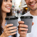 BYSNOW 50 Pack 12 oz Paper Coffee Cups - Image 5