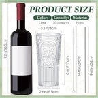 8 Set 20oz Vintage Plastic Tumbler - Image 2