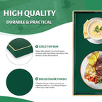 Dark Green Decorative Tray for Ottoman, Serving Tray - Image 4