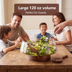 Large Glass Salad Bowl Set - Image 5