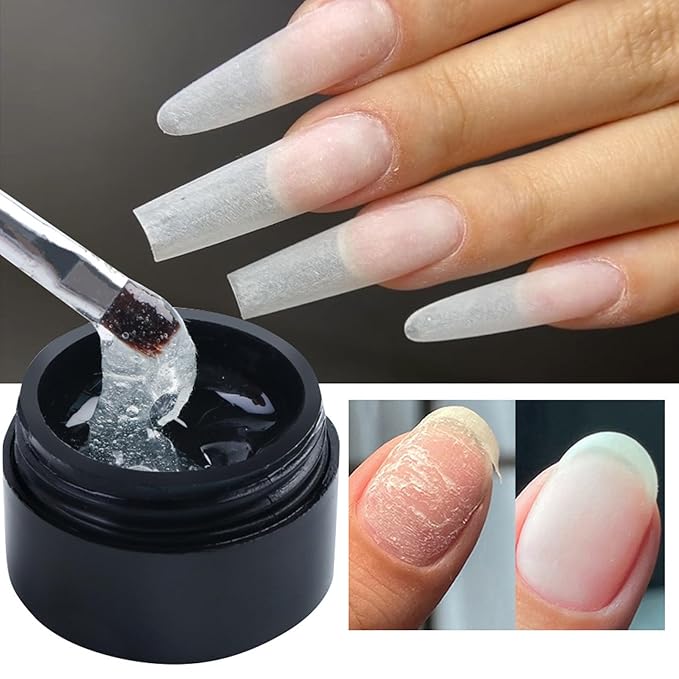 NovaCharm Nail Repair Glue for Damaged Nails, Strong Nail Strengthener for Thin and Split Natural Nails, Instant Cracked Nail Nails Repair Gel - Long Lasting and Easy for Beginners Daily Care