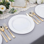 bUCLA 30PCS White Plastic Dinner Plates Disposable - Image 6