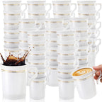 48 Pack Disposable Coffee Mugs by YIMITEE