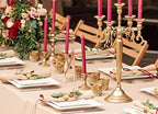 14K Gold Napkin Rings Set of 12, Metal Leaf Gold Napkins Rings Holder Buckles - Image 5