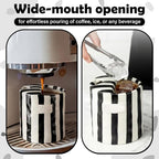 1 Pack Ceramic Coffee Mug with Sip Hole Espresso Cup 10oz with Straws Retro - Image 5
