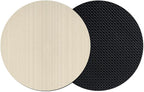 Cream Thin Lines Coasters Set of 2, Absorbent Coasters by Unknown