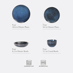 Gibson Elite Matisse 16-Piece Dinnerware Set – Double Bowl Reactive Glaze - Image 2