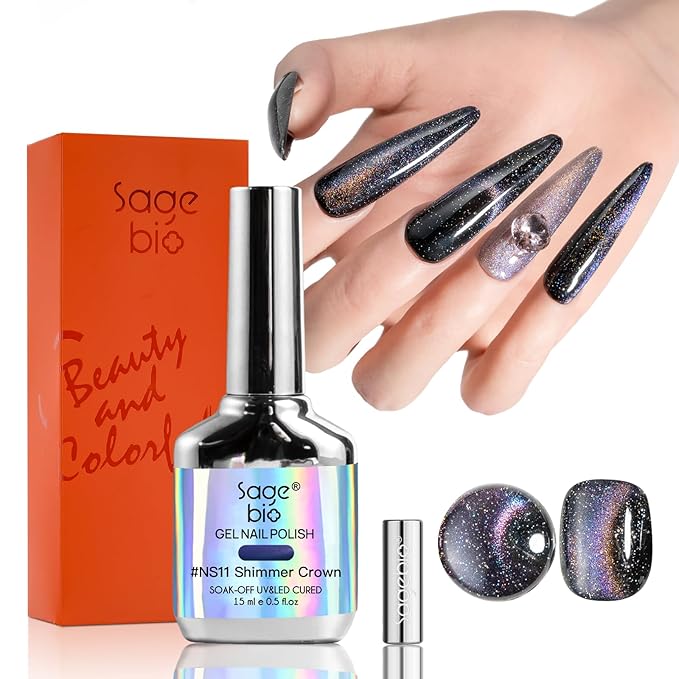 Cat Eye Gel Nail Polish, 15ml Magnetic Gel, High-Gloss, Long-Lasting, Magnetic Stick for DIY Manicures, 3D Effect, Rich & Vibrant Colors, 05