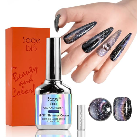 Cat Eye Gel Nail Polish, 15ml Magnetic Gel, High-Gloss, Long-Lasting, Magnetic Stick for DIY Manicures, 3D Effect, Rich & Vibrant Colors, 05