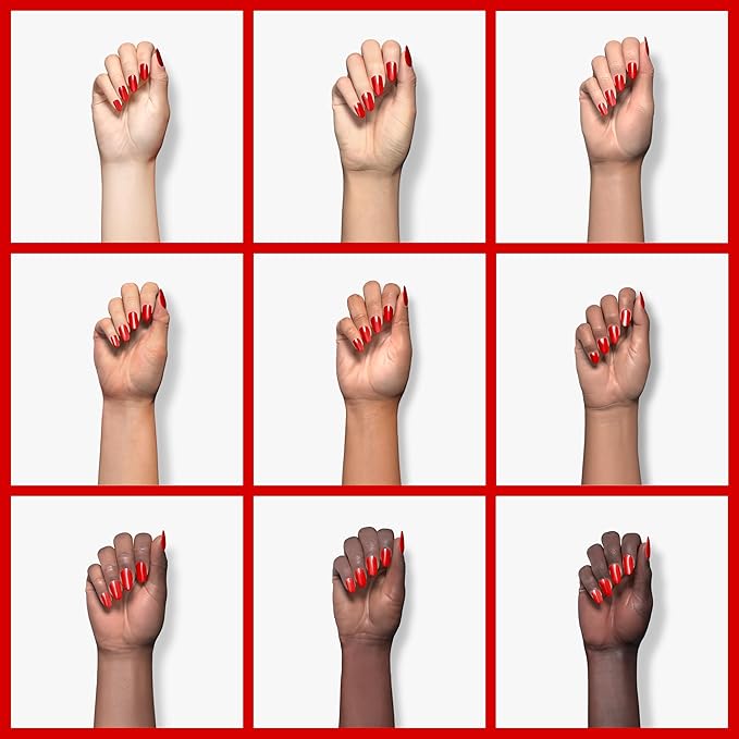 AILLSA Red Gel Nail Polish Ruby Red Gel Polish Bright Rose Color Polish Apple Candy Nails Long Lasting Soak Off U V Gels Nail Polish Nail Art Manicure Salon at Home 0.51 Fl Oz