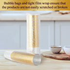 Vplus 150 Pack 12 OZ Gold Rimmed Disposable Plastic Drinking Cups - Image 6