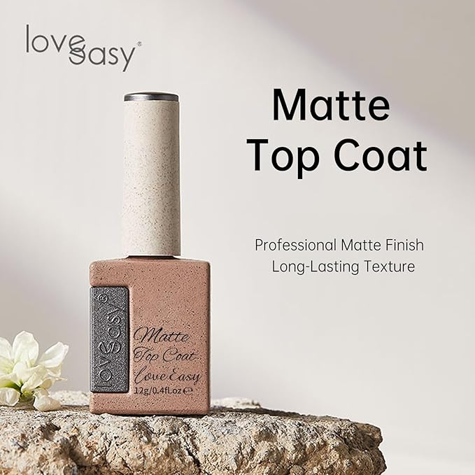 Salon-Level Matte Top Coat - Long-Lasting No-Wipe | Non-Yellowing & Odor-Free Formula | Scratch-Resistant