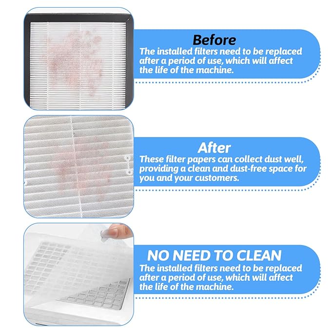 200 Sheets Nail Dust Collector Filter Paper Nail Vacuum Dust Collector Disposable Nails Dusts Filters for Most of Nails Dusts Collectors Machine for Salon Spa Tech Supplies Accessories