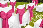 12 Pack Hot Pink Satin Table Runner 12 x 108 Inch Long Premium Table Runners - Image 6