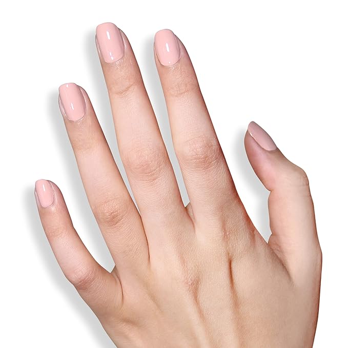 LONDONTOWN lakur Nail Polish - Chip-Resistant, Non-Toxic, Conditions & Hydrates Nails | Glossy Pink Beige, Uncovered, .40 fl oz