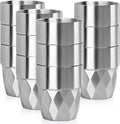 Beasea Stainless Steel Cups 10 oz, 12 Pack Bulk Stackable Insulated Stainless by Beasea