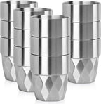Beasea Stainless Steel Cups 10 oz, 12 Pack Bulk Stackable Insulated Stainless by Beasea