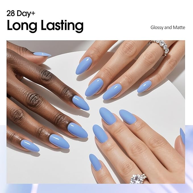 VENALISA Blue Gel Nail Polish 1 Pcs 10ML Pastel Blue Gel Polish Soak Off Salon Manicure DIY at Home Nail Art For Girls Women