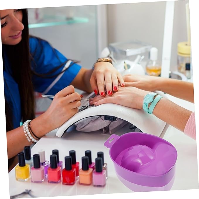 Mipcase 8pcs Nail Polish Gel Remover Bowl Cuticle Soaking Bowl for Hand Material Nail Art Supplies