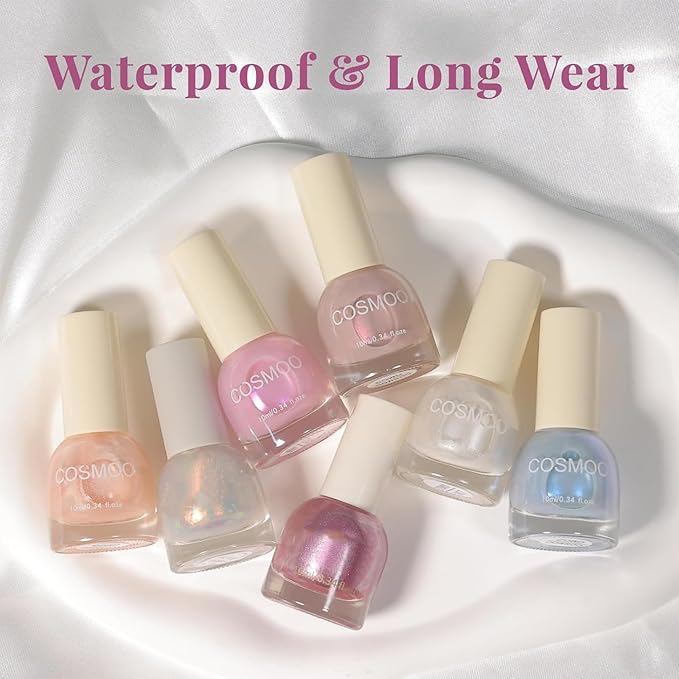 COSMOO Europe Shimmer Nail Polish, 0.41 Fl Oz (Pack of 1)