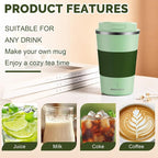 MOMSIV 12oz Travel Coffee Mug, Insulated Coffee Cup - Image 4
