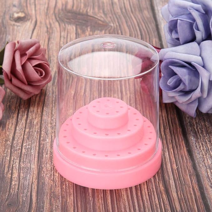 Nail Drill Bits Holder, Stand Displayer Organizer Container 48 Holes Manicure Tools (Not Inlcude Drill Bits)()