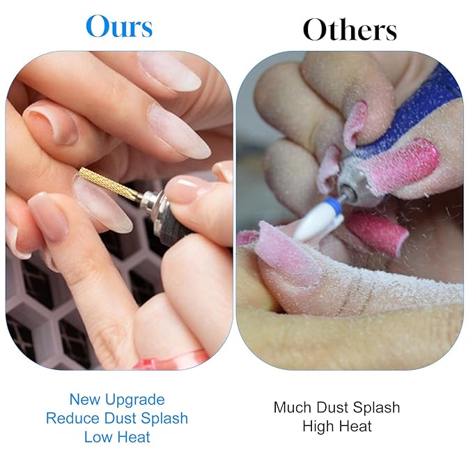 2 Pcs Nail Drill Bits Sturdy Carbide Drills Bit Professional Cuticle Nail Bits for Nails Drills,Drill Bit Nails Tech Suitable for Electric NailFile Manicure Home Salon Supplies