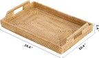 Rattan Rectangular Serving Tray - Image 8