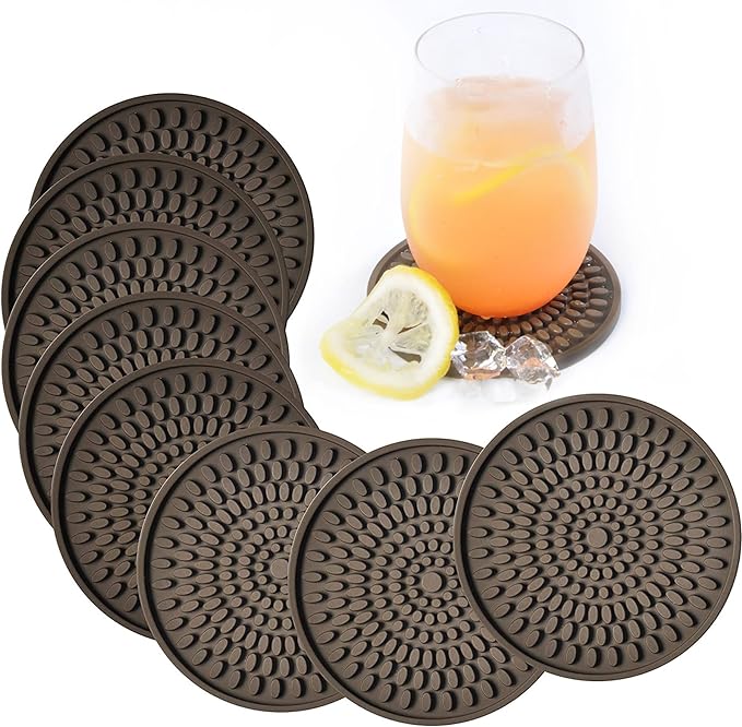 Rubber Coasters for Drinks by KindGa