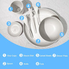 Wheat straw dinnerware sets - Image 3